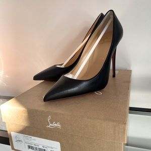 Christian Louboutin Black Leather Kate Stilettos size 37 (US 6.5)